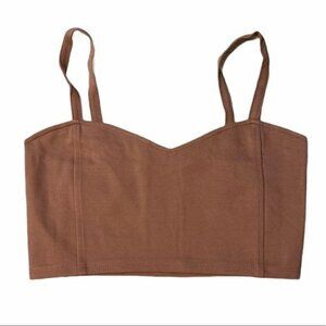 OTL Nude Cropped Bralette Tank NWOT